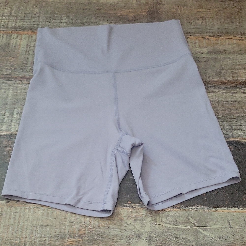 Women's Lavender High-Waisted Bike Shorts